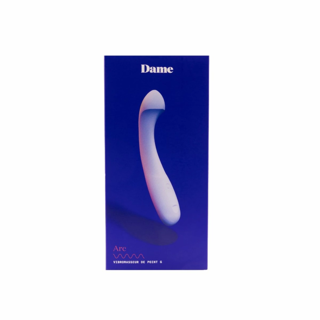5 trybow - Anelma Dame Arc Intimate Massager Ice Blue Silicone Waterproof USB