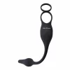 Evolved Novelties Plug & Tug Black Dual Stimulation Silicone Evolved Novelties Plug & Tug Black Dual Stimulation Silicone