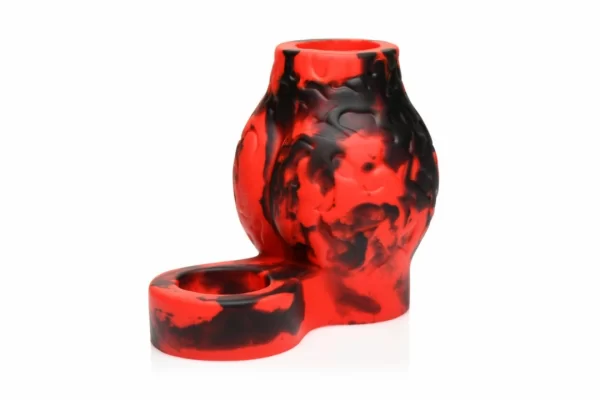 XR Brands Hell Hound Silicone Red Ball Ring & Stretcher