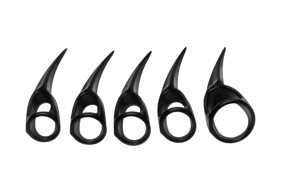 XR Brands Zestaw 10 PierÅ›cieni Sensorycznych Claws Czarny - 5 Rozmiarow