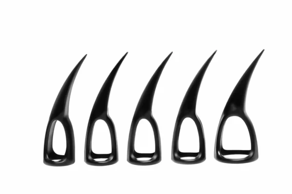 XR Brands Zestaw 10 PierÅ›cieni Sensorycznych Claws Czarny - 5 Rozmiarow