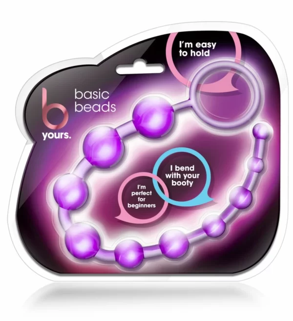 Blush Novelties B Yours Basic Beads fioletowe - elastyczny model 32