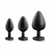 Blush Luxe Bling Plugs Zestaw Treningowy Czarny z Czerwonymi KrysztaÅ‚ami