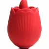BLOOMGASM French Rose Red Intimate Stimulation Device 10 Modes Silicone - Anelma BLOOMGASM French Rose Licking & Vibrating System Czerwony 10 - vibraattori