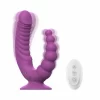 Teazers Double Vibrator Fioletowy z Przyssawką i Pilotem - vibraattori