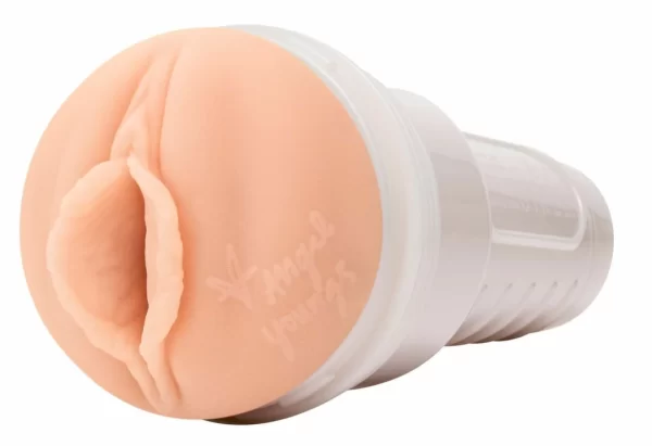 Fleshlight Girls Angel Youngs Sweetness Intimate combines soft SuperSkin material and an ergonomic design in a practical