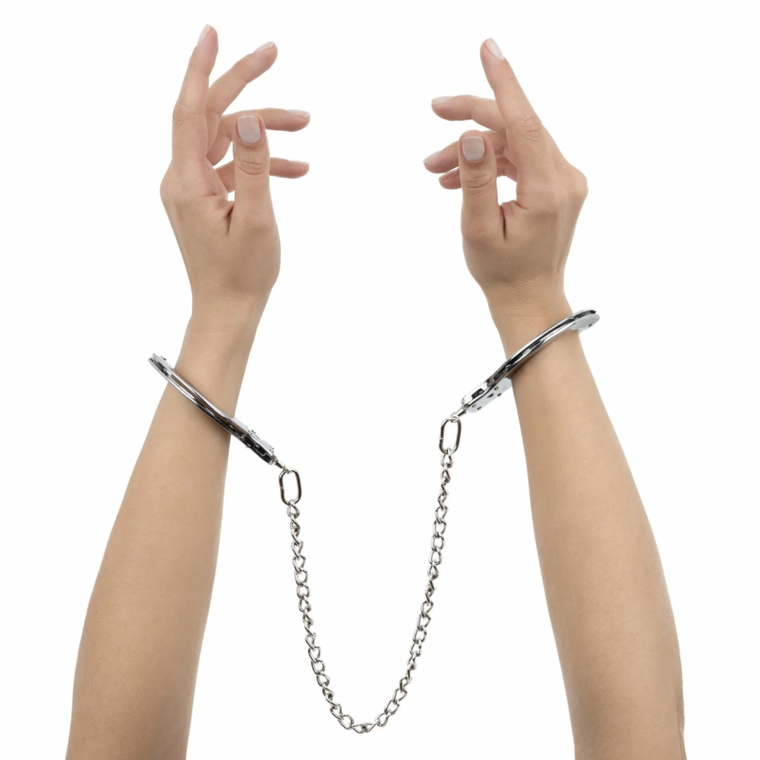 Bedroom Fantasies Metal Handcuffs Silver