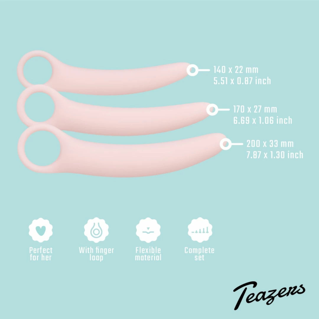 Teazers Dilator Set 3 Pieces Pink