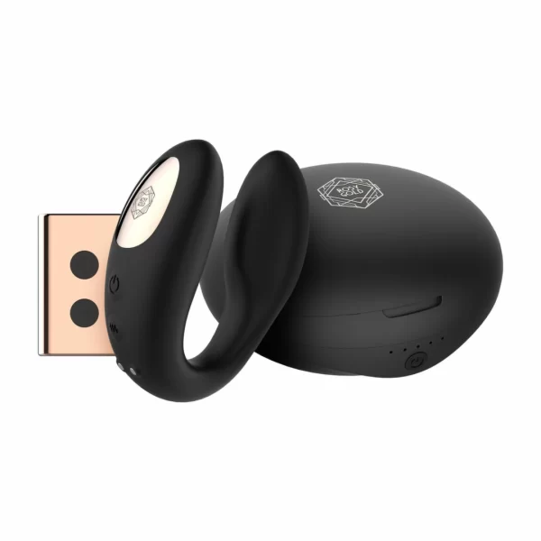 Rosy Gold C-Shape Black - vibraattori