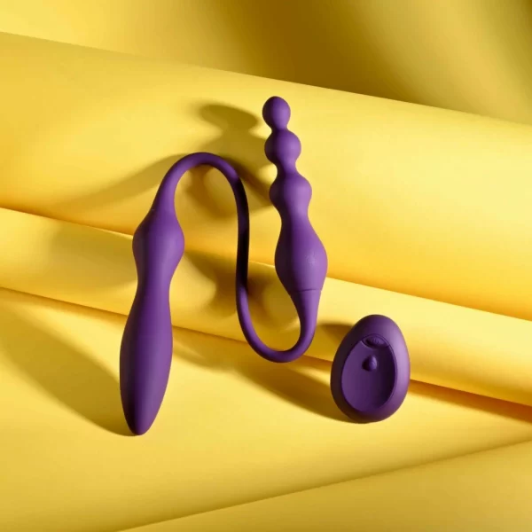 Playboy This & That Double-Ended Vibrator Purple 10 Modes