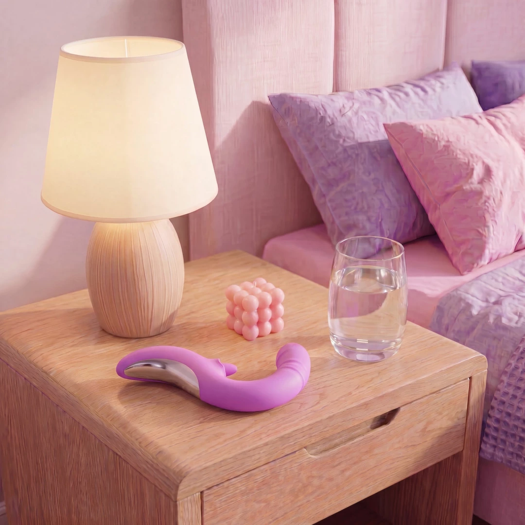 Good Vibes Only Thrusting Tongue Vibrator Pink
