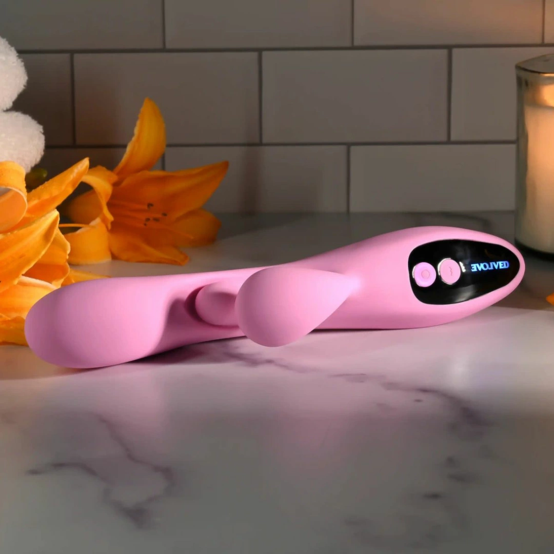 Evolved Push The Button Vibrator Pink
