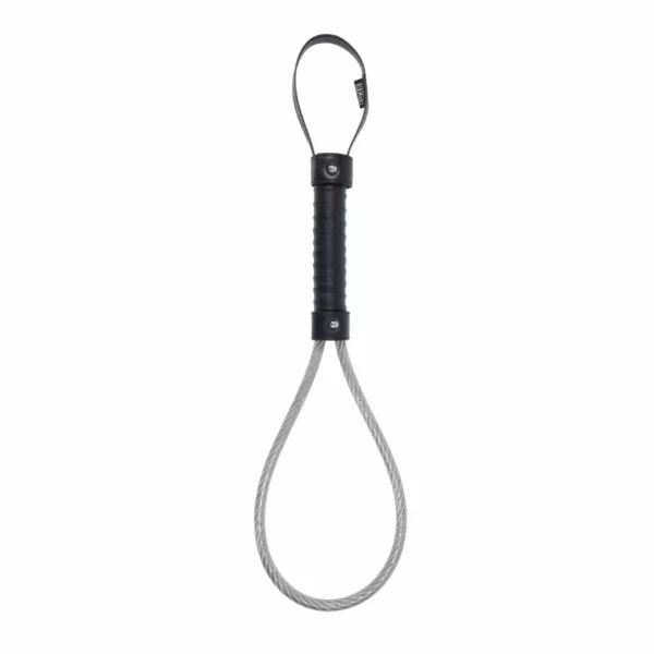 Sportsheets Edge Metal Loop Spanker czarny - precyzyjny bat z metalowÄ… pÄ™tlÄ…