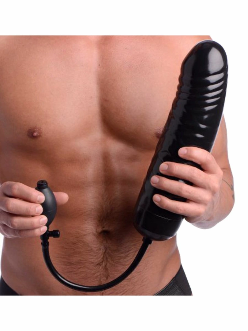 XR Brands Master Series model XXL Black - pompowany model intymny 32 cm - Anelma eroticshop