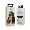 EasyToys Faux Leather Eye Mask Black Comfortable Adjustable