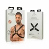 Lionel Adjustable Faux Leather Body Harness Black 26-51 cm