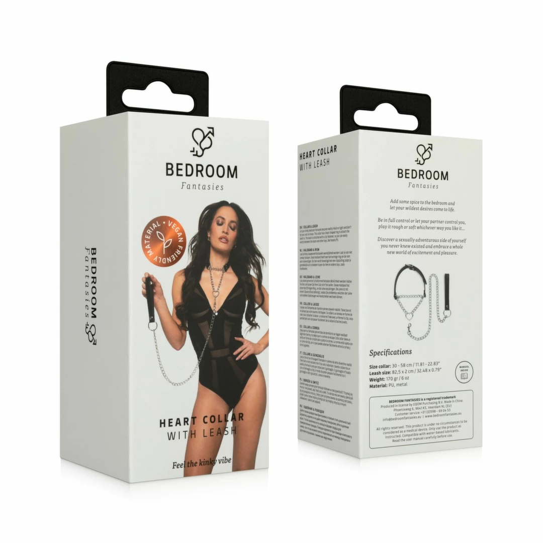 Bedroom Fantasies Srebrna Obojczykowa ObrÄ™cz z ÅaÅ„cuchem i Serduszkiem