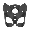 Bedroom Fantasies Kinky Kitty Leather Mask Black Adjustable