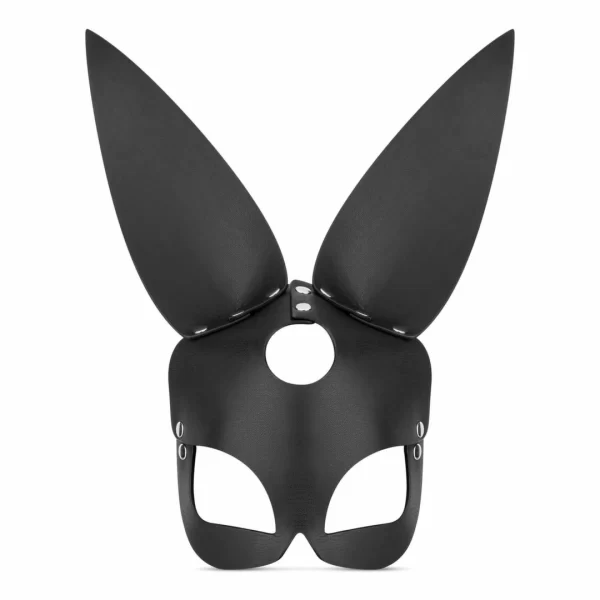Bedroom Fantasies Bold Bunny Mask Black Adjustable Leather