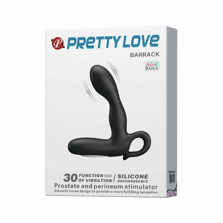 Baile Barrack Vibrating Intimate Plug 30 Modes USB Rechargeable Black. Anal vibrator. See functions