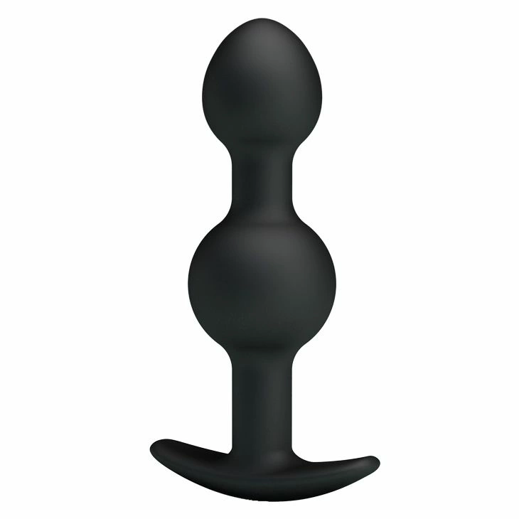 Svakom Weighted Double Silicone Plug with Internal Motion System Black