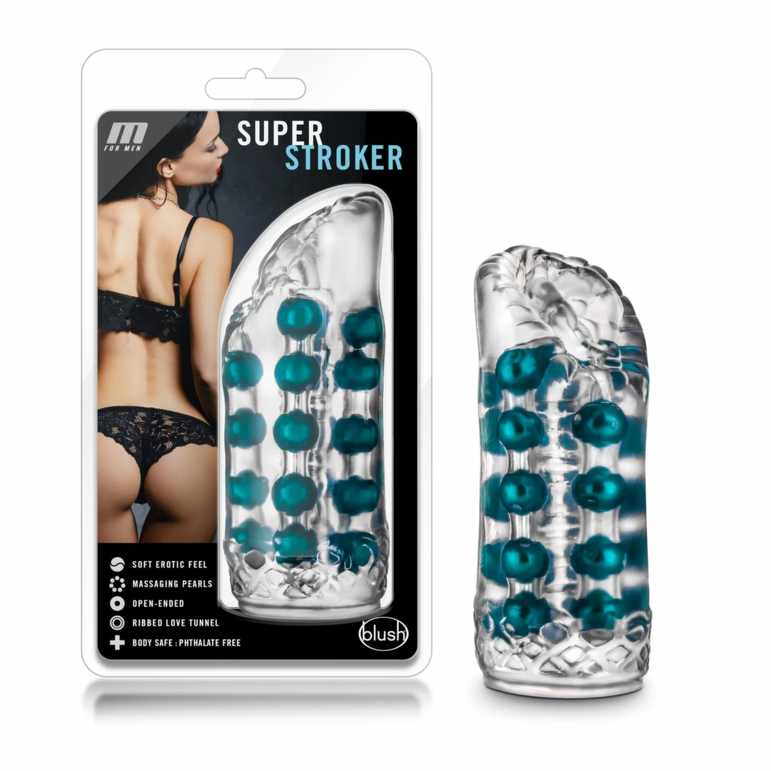 for Men Super Stroker Intimate Trainer Clear 14 cm M - Anelma materials