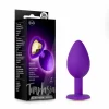 Blush Temptasia Heart-Shaped Silicone Plug Small Purple