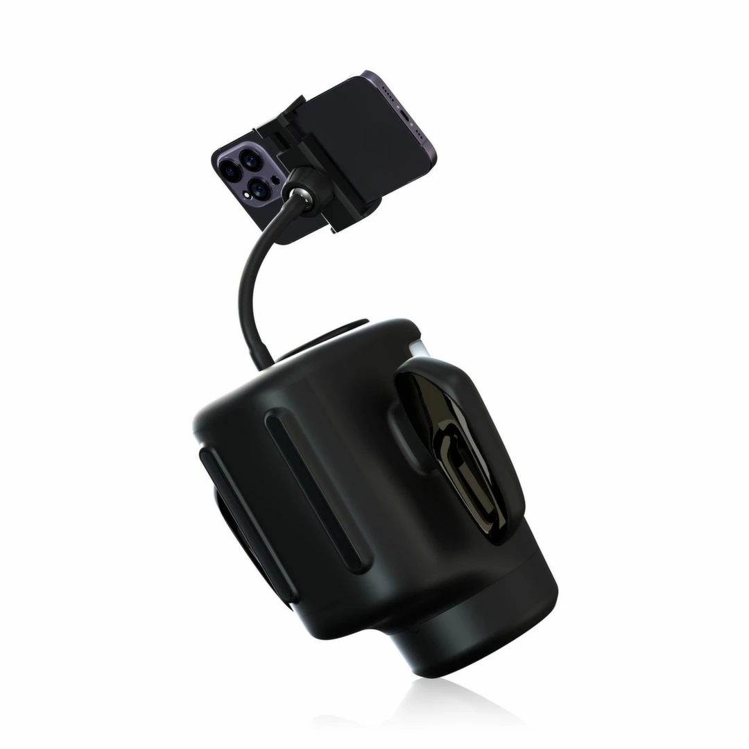 Blowcast WingXP - urządzenie intymne z uchwytem na telefon - Anelma Blowcast WingXP Intimate Machine with Phone Holder and Multi-Function combines rechargeable power and smooth silicone in a practical