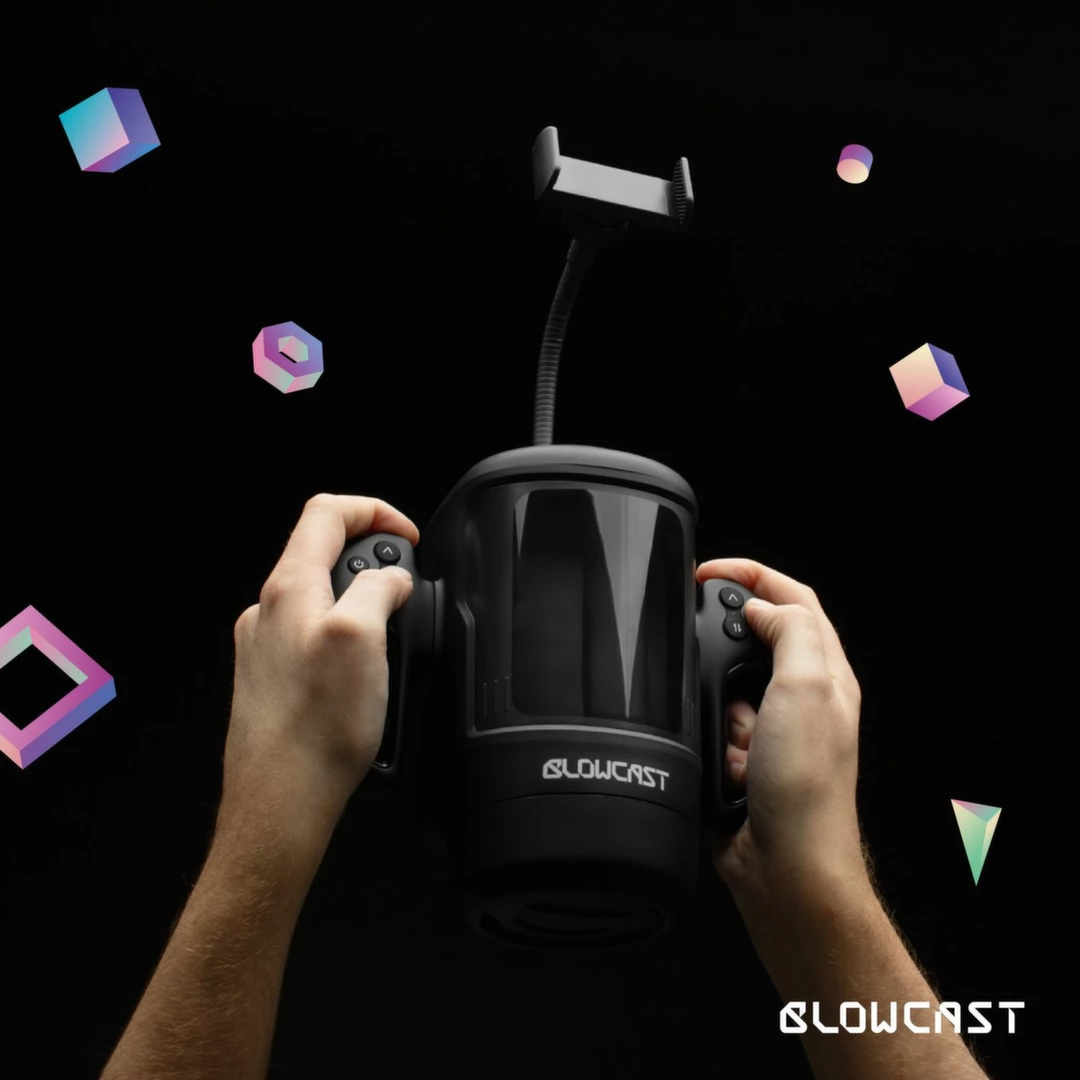 Blowcast WingXP Intimate Machine with Phone Holder and Multi - Anelma automatic masturbator