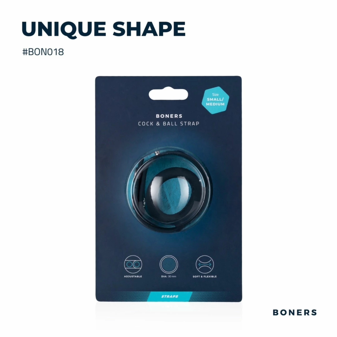 Boners T-shape - silikonowy pierÅ›cieÅ„ anatomiczny z regulacjÄ…