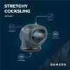 Boners Liquid Silicone 2w1 PierÅ›cieÅ„ Anatomiczny Czarny Duo Stretch