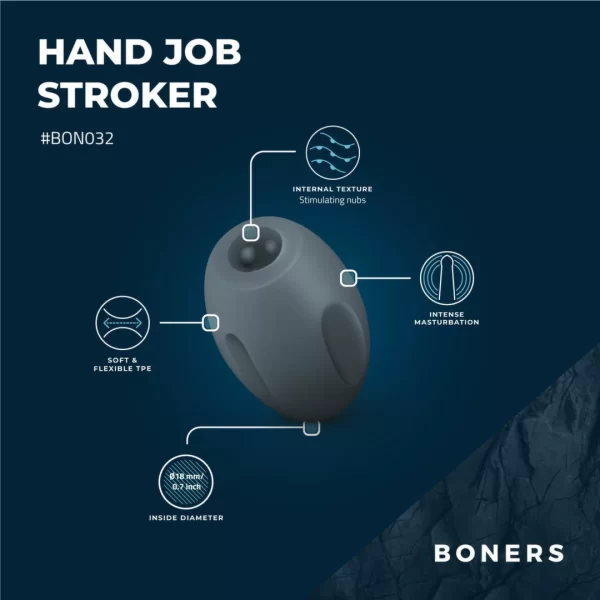 Boners Flexible Intimate Training Device with Textured Interior