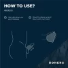 Boners Vibrating Intimate Device Silicone 10 Modes Rechargeable Black combines 10 vibration modes and rechargeable power in a practical