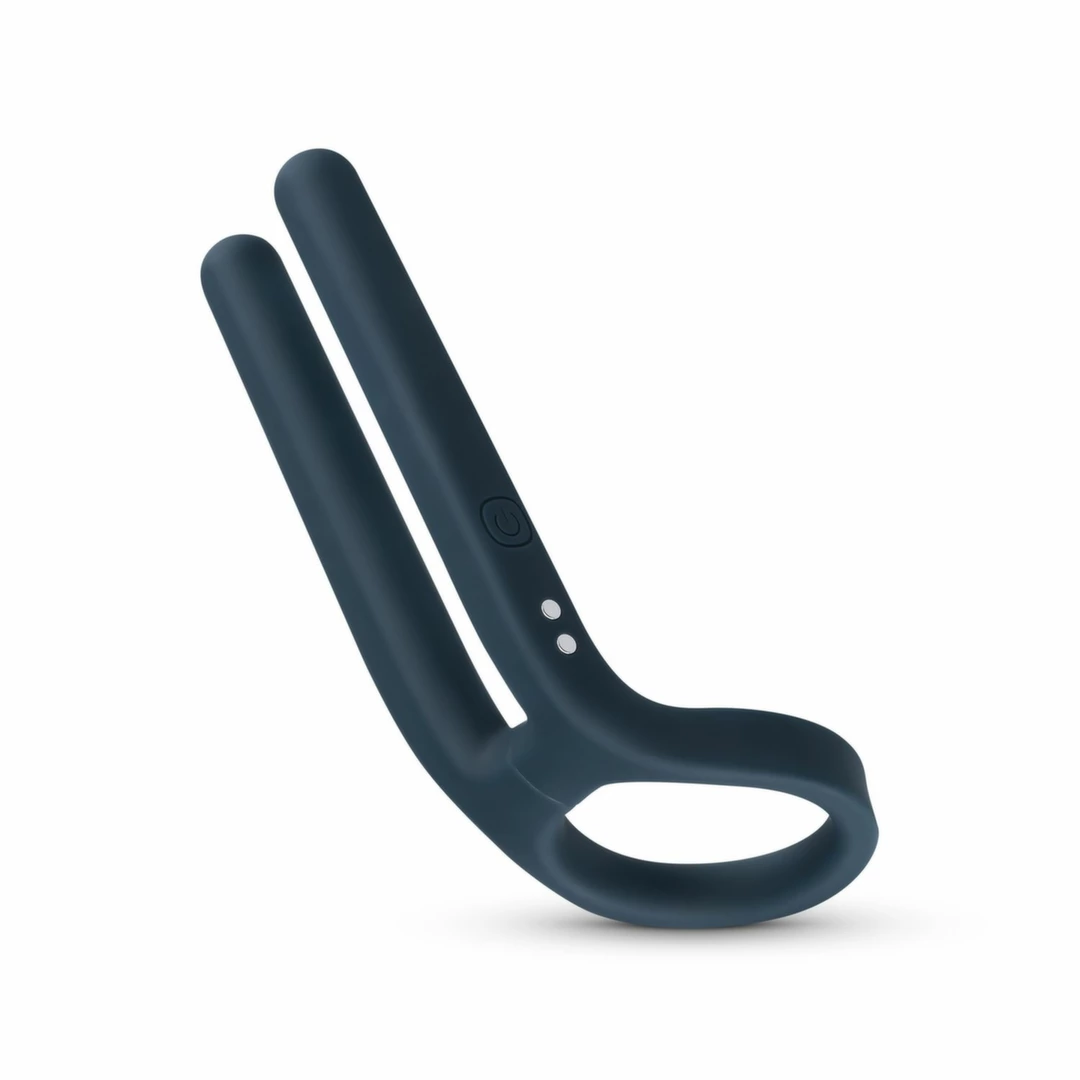 Boners Blue Silicone Stimulation Ring with 10-Mode Vibration System - Anelma sextoys