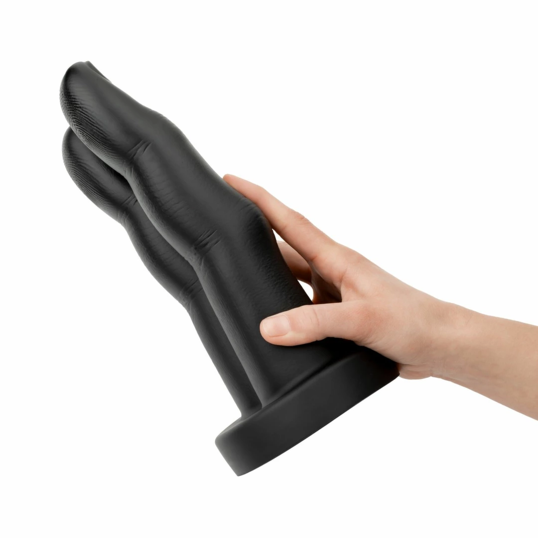 BUTTR Victory Double Finger anatomiczna baza silikonowa czarny