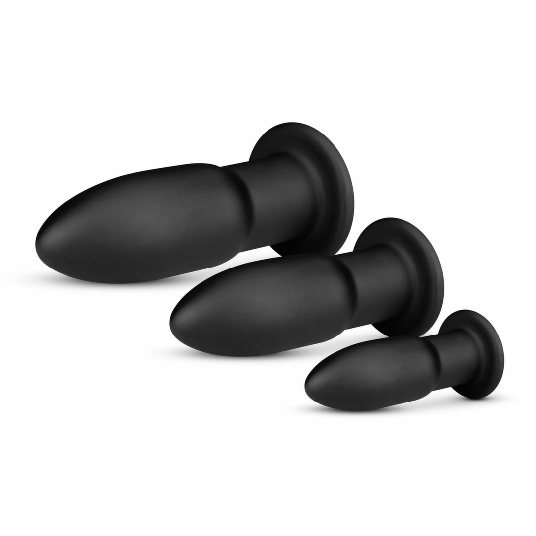 BUTTR Cluster Bombs Progressive Anal Plug Training Set 3 Sizes Black. Anal sets. See functions