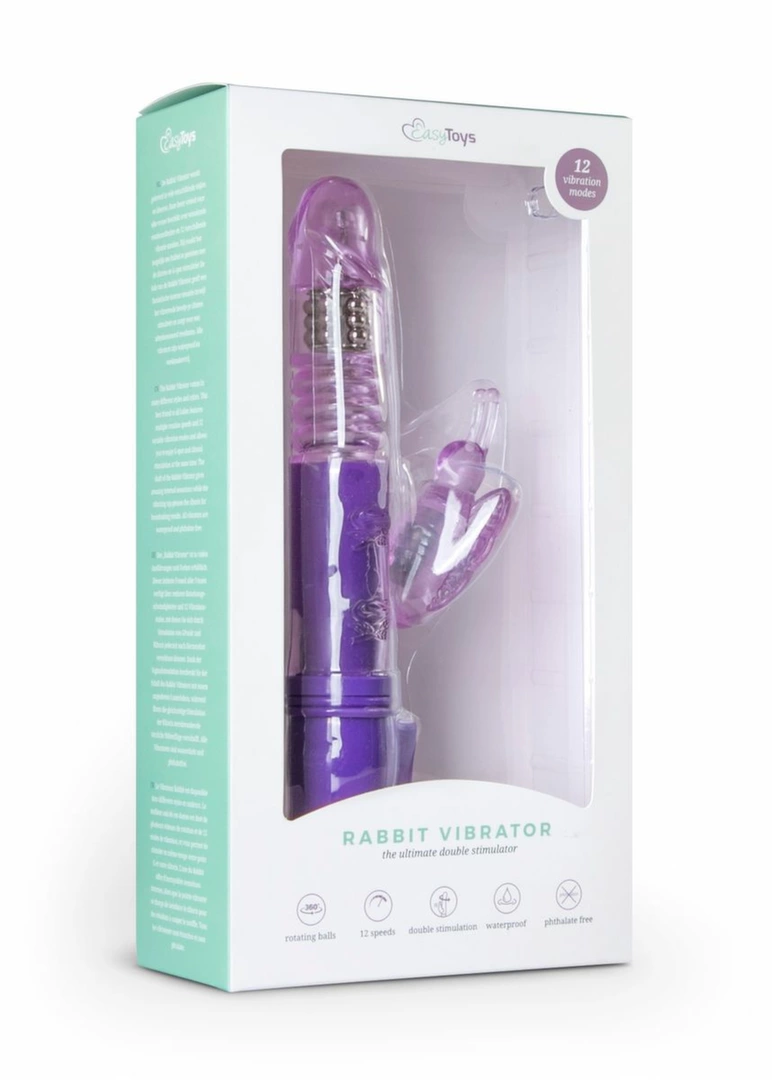 Easytoys Vibe Purple Butterfly Multi-Speed Silicone Vibrator