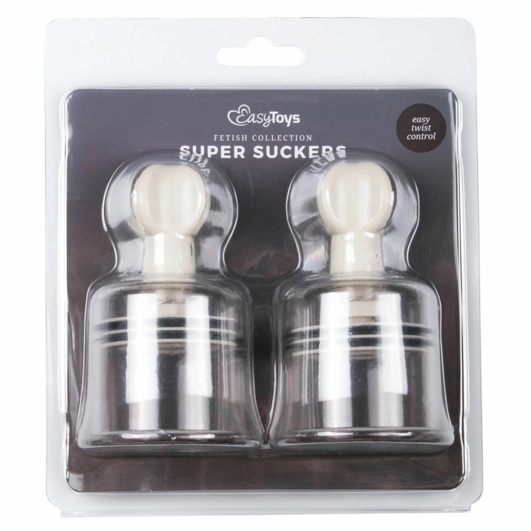 EasyToys Large Vacuum Suction Cups Set for Body Stimulation
