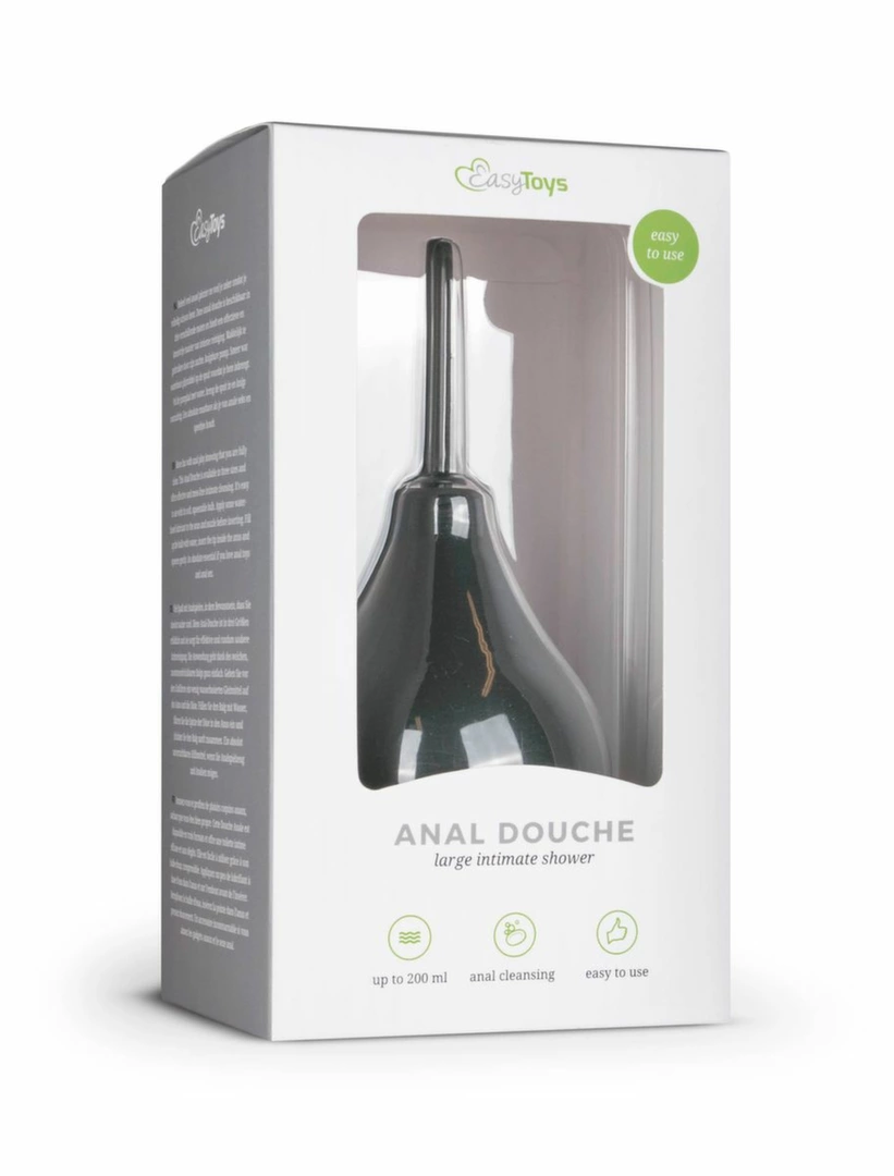 Easytoys Douche Black Large - System higieniczny anatomiczny 310 ml