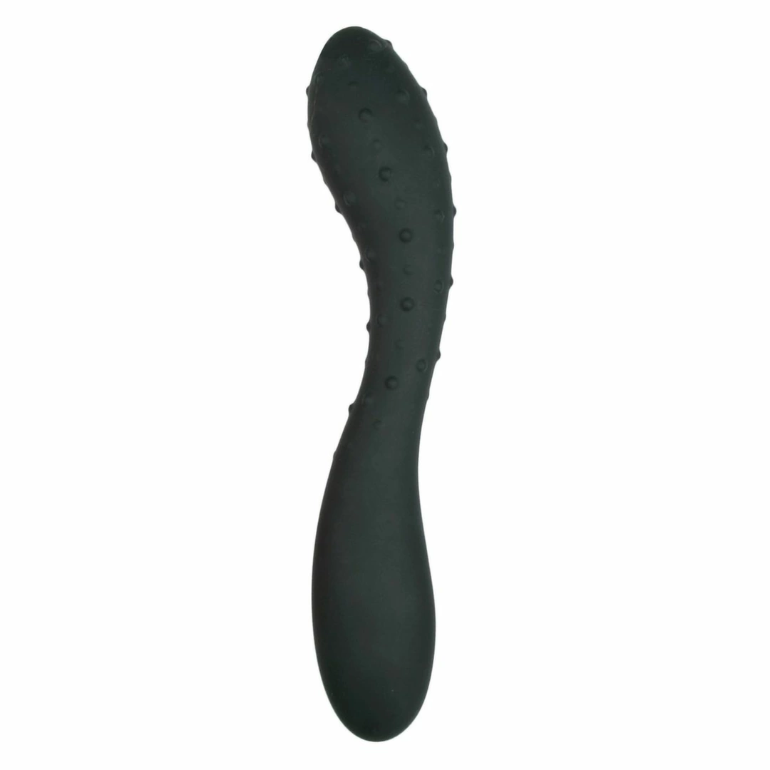Sinner Gear Curved Silicone Model with Stimulating Surface Black 20cm - Anelma sextoys