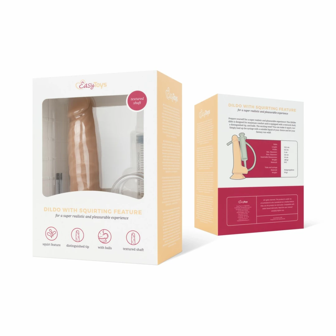 TOYJOY Squirting Model Z Systemem DozujÄ…cym i PrzyssawkÄ… 20 cm - Anelma eroticshop
