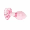 Anal Collection Glass Plug Medium Heart-Shaped Base 8.3 cm Pink. Glass anal toys. See functions