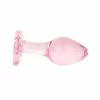 Anal Collection Glass Plug Medium Heart-Shaped Base 8.3 cm