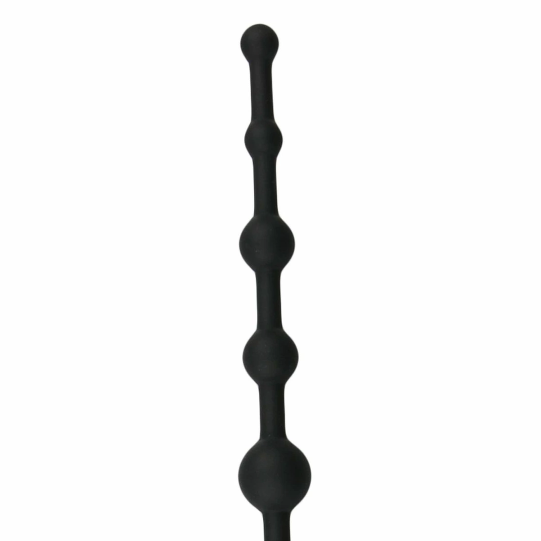 EasyToys Anal Beads Black 10-Piece Flexible Silicone Chain