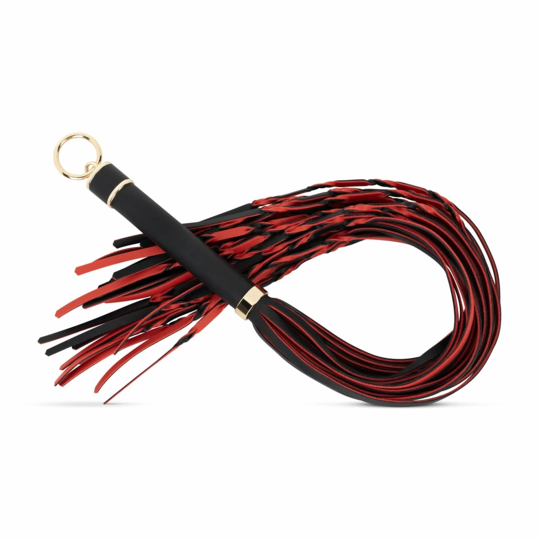 Fetish Collection Flogger 64 cm czerwono-czarny z rÄ…czkÄ… PU
