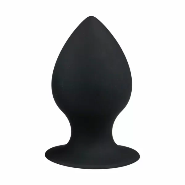 EasyToys Round Plug Black - Silicone Intimate Accessory with Suction Base XL