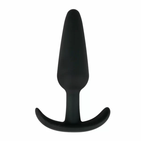 EasyToys Silicone Intimate Plug Black - Ergonomic Flexible Design L