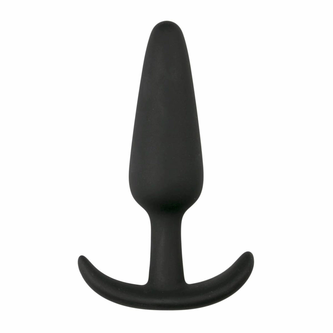 EasyToys Silicone Plug Black - Compact Flexible Intimate Accessory S