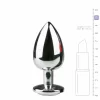 Rimba Aluminium Intimate Plug with Large Crystal