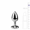 Butt plug EasyToys Aluminium Plug Heart Crystal Medium Silver Elegant Design. Butt plug. See functions